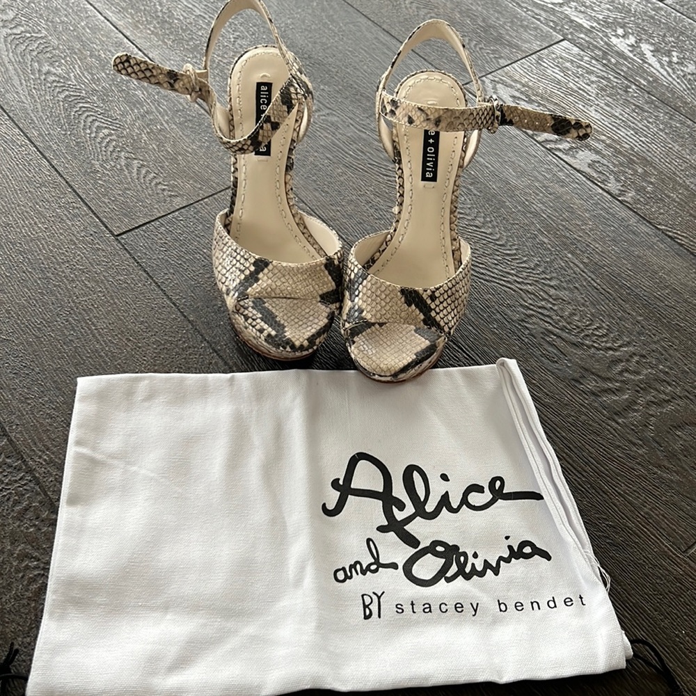 Alice and Olivia platform wedge